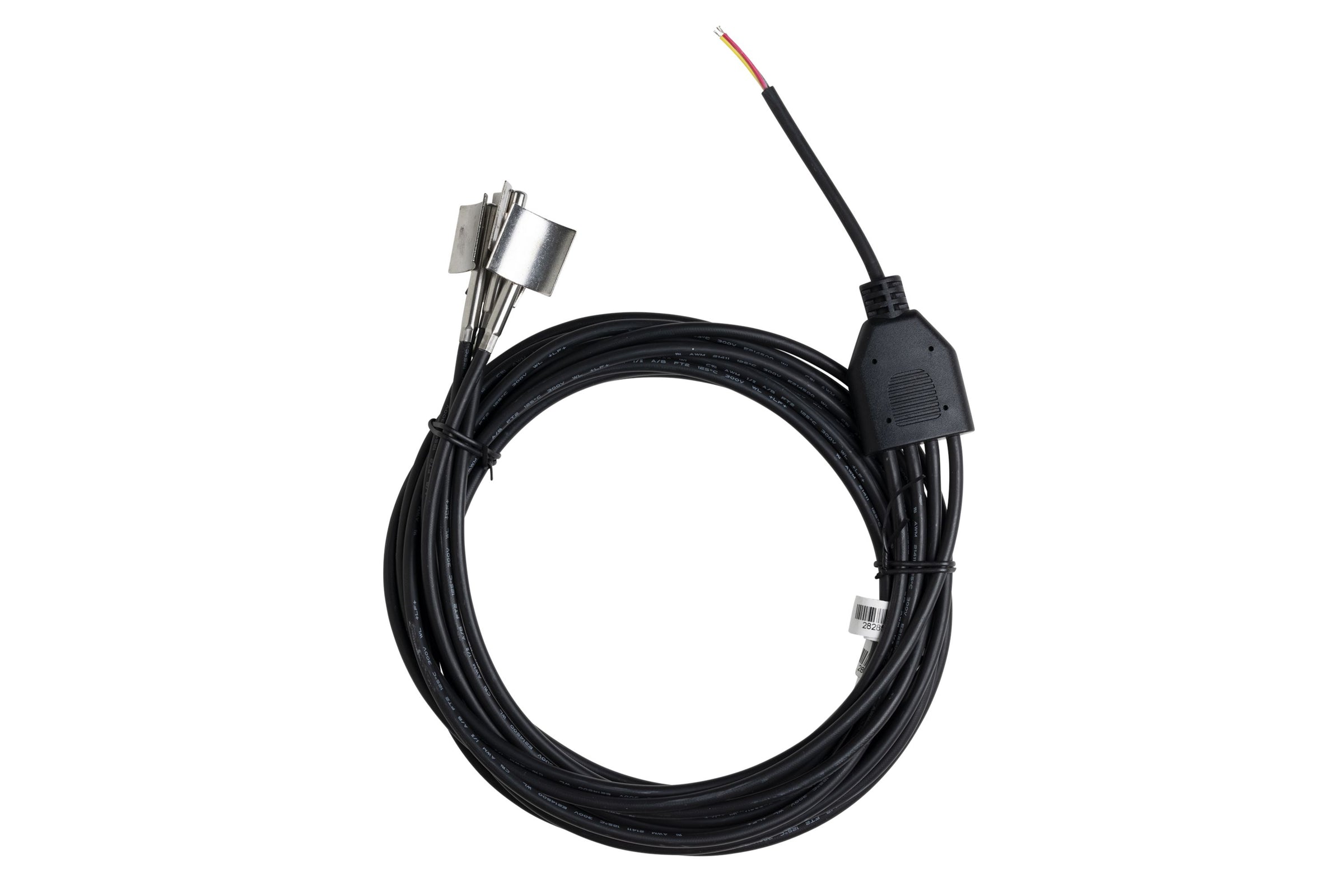 External temperature stainless steel probe for pipes. 2 meter cables with dual winged temperature probe (max 125 degree C)